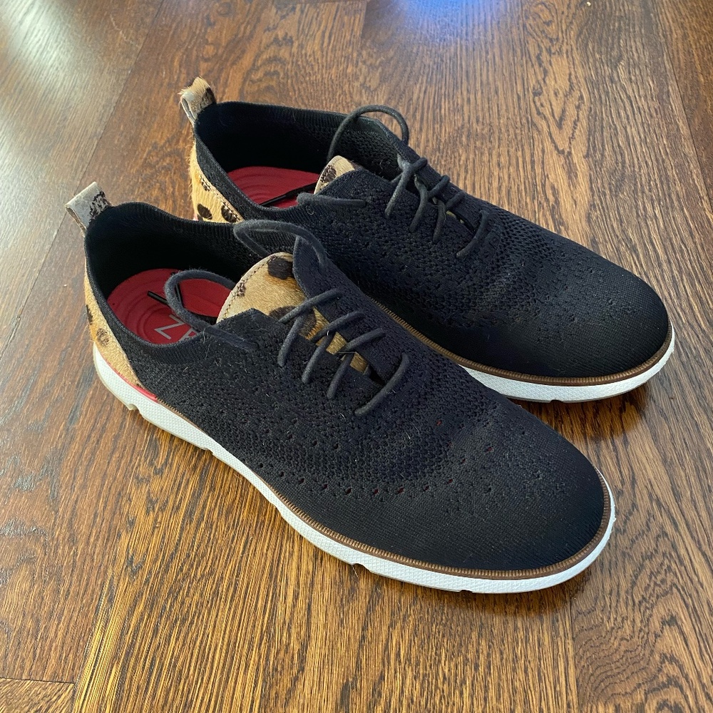 Cole Haan ZEROGRAND Stitchlite Oxfords Jaguar Haircalf, Size 8.5